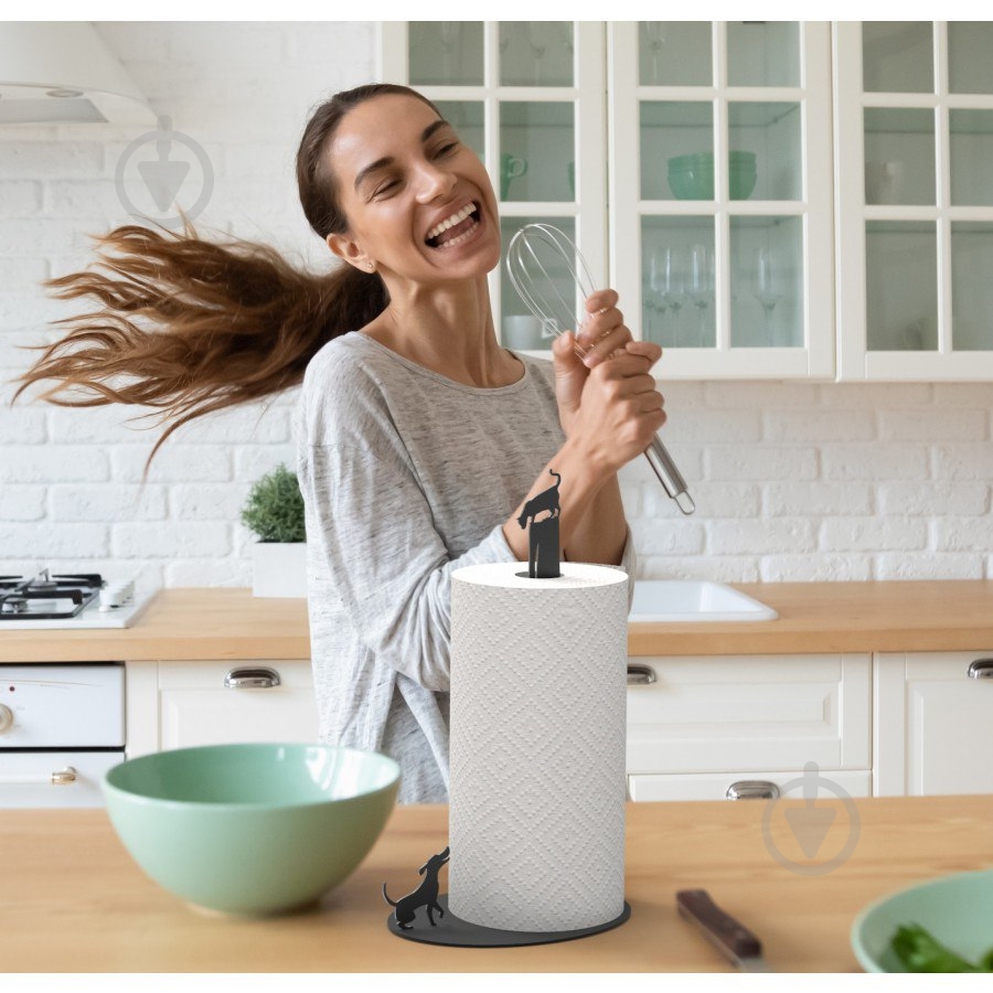 Держатель для бумажных полотенец Кот и пес - фото 4