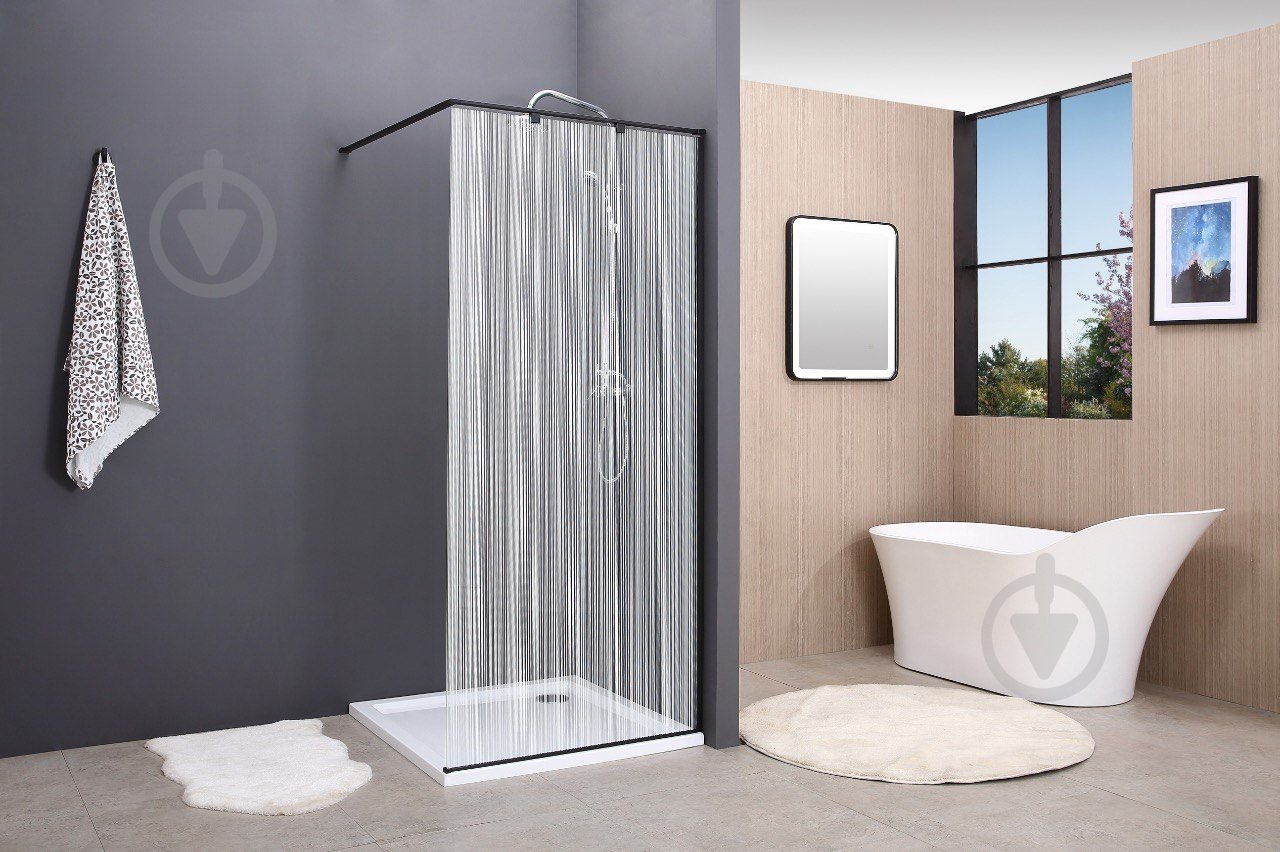 Неподвижная стенка для душа Damixa 53WG-wall-0100195BP Gala Walk-IN 100x195 см - фото 2