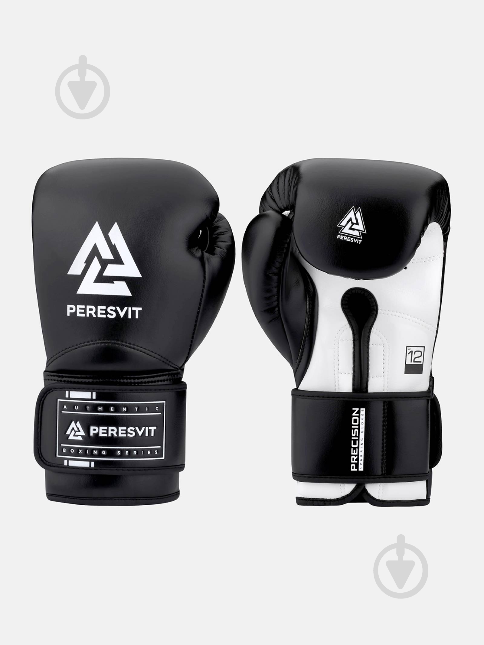 Боксерские перчатки Peresvit 501303-102 12oz Precision gloves черный с белым - фото 4