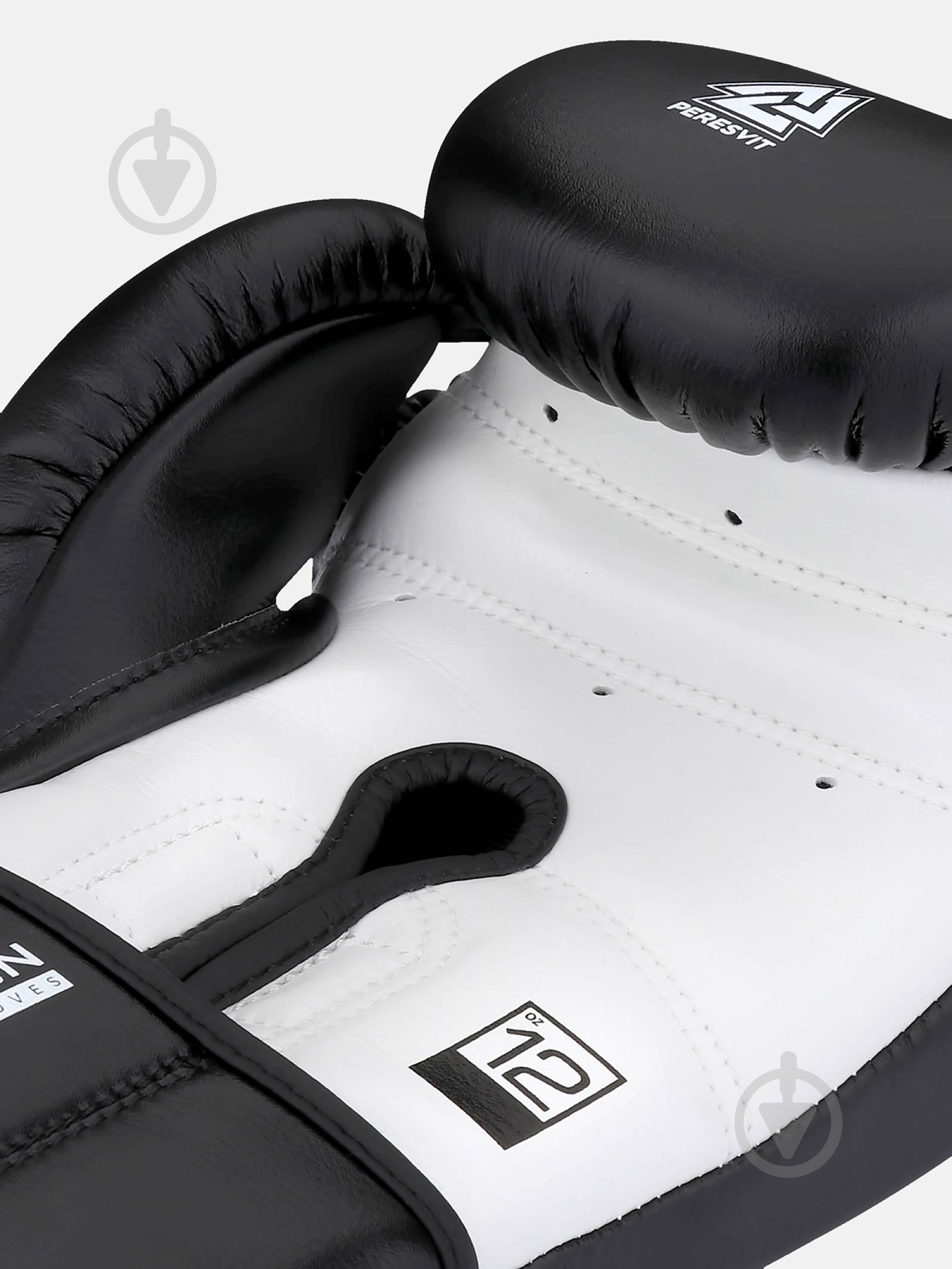 Боксерские перчатки Peresvit 501303-102 12oz Precision gloves черный с белым - фото 6