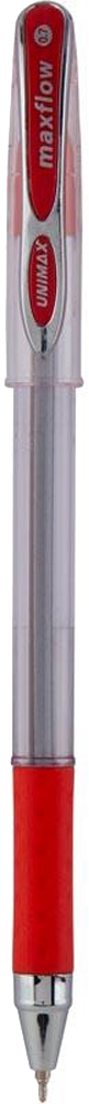 Ручка шариковая Unimax Maxflow UX-117 красная (UX-117-06) - фото 2
