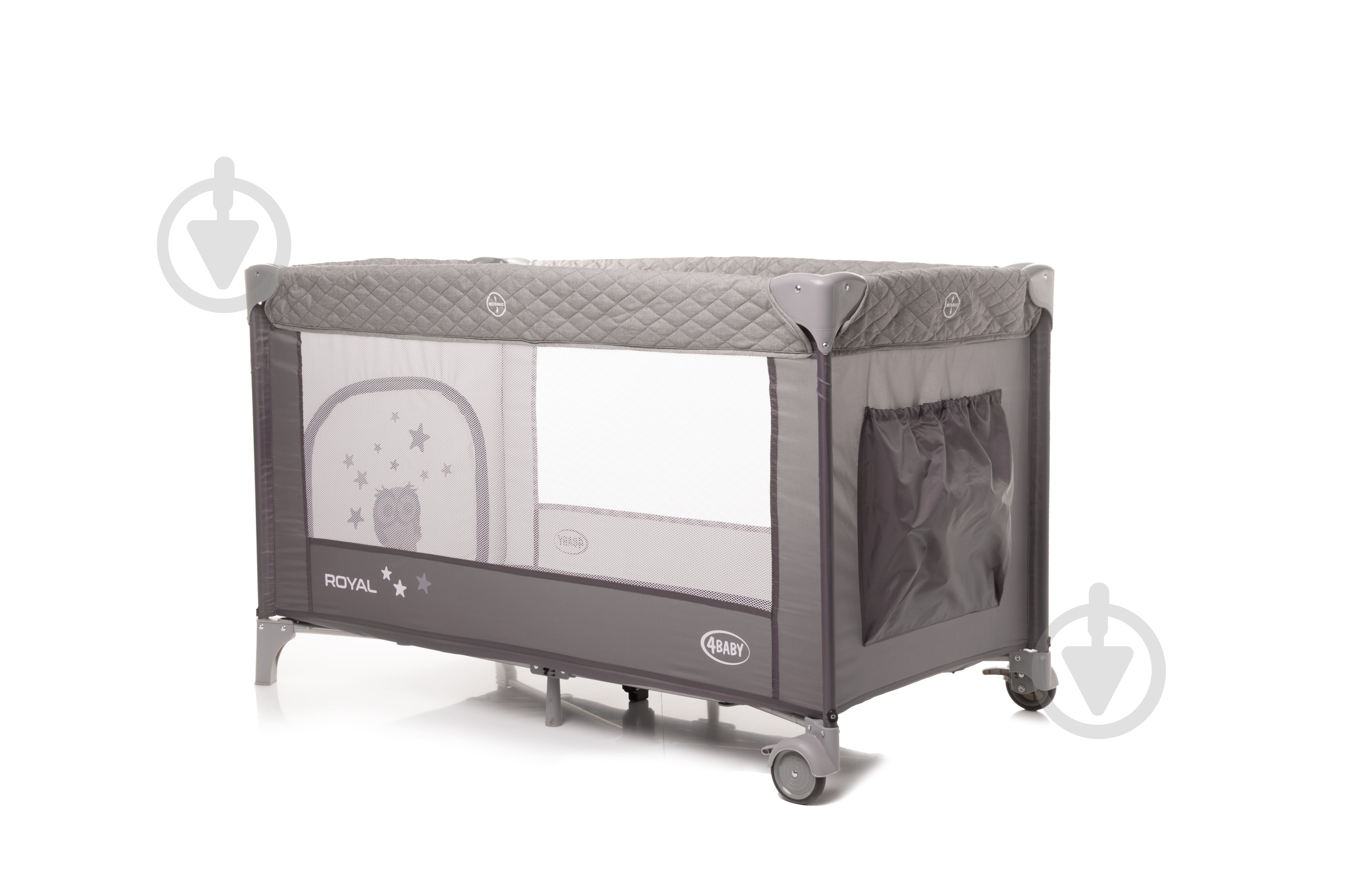 Манеж-кровать 4Baby Royal grey 4RO1 - фото 16