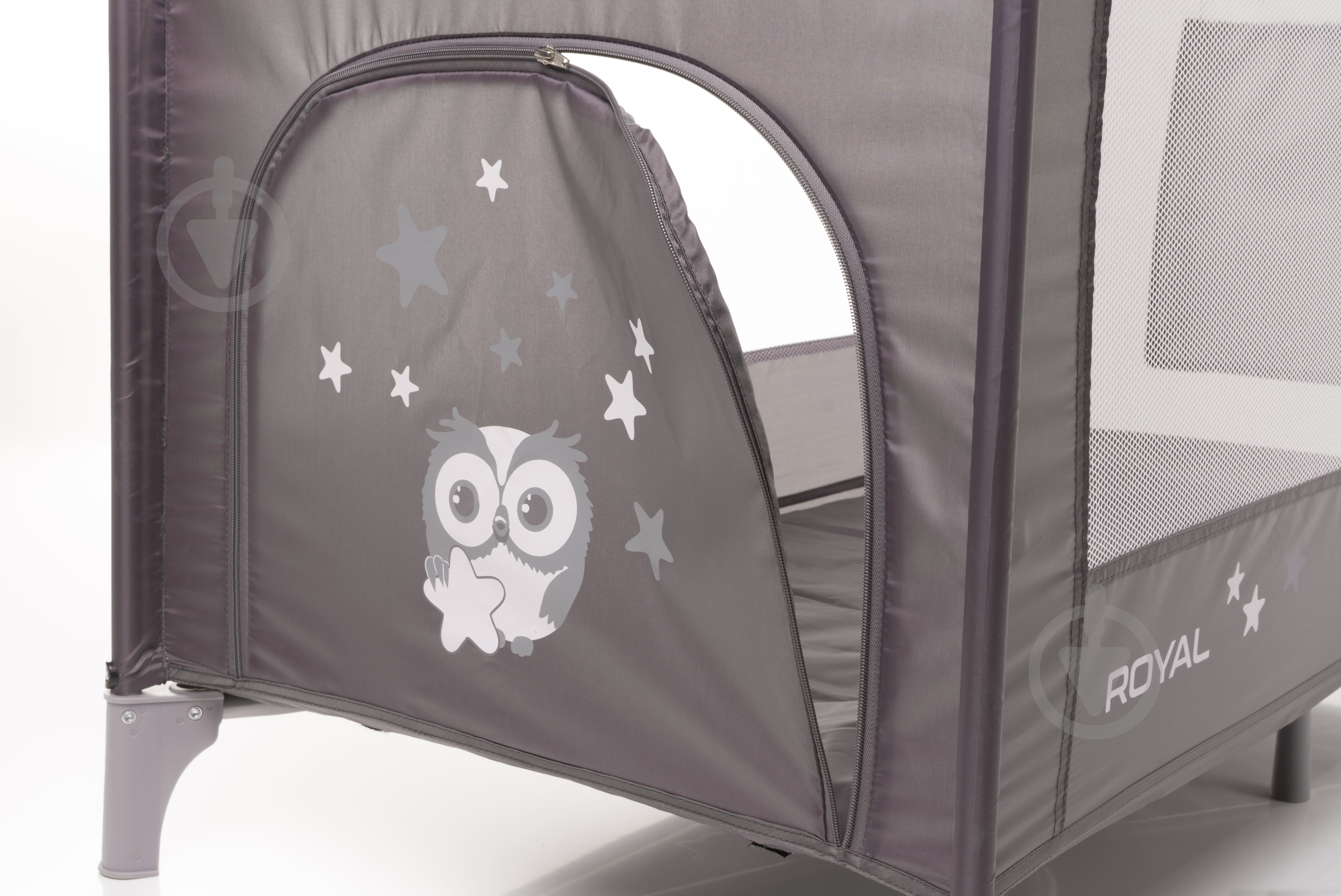 Манеж-кровать 4Baby Royal grey 4RO1 - фото 4