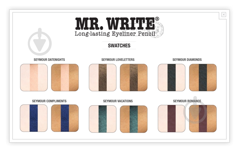 Олівець для очей theBalm Mr. Write Seymour Datenights 8 г - фото 3
