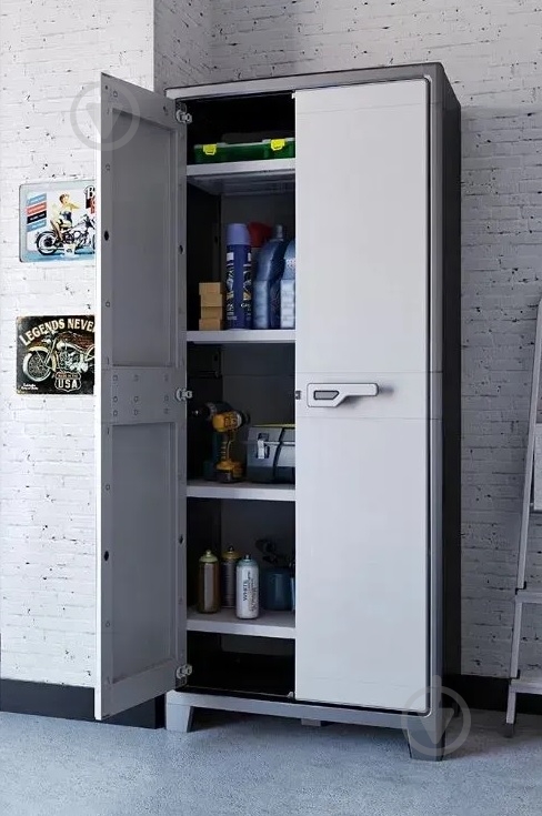 Шафа інструментальна KIS ARMADIO ALTO TITAN 240617 80х44х182 см чорна/сіра KIS 270302 - фото 10