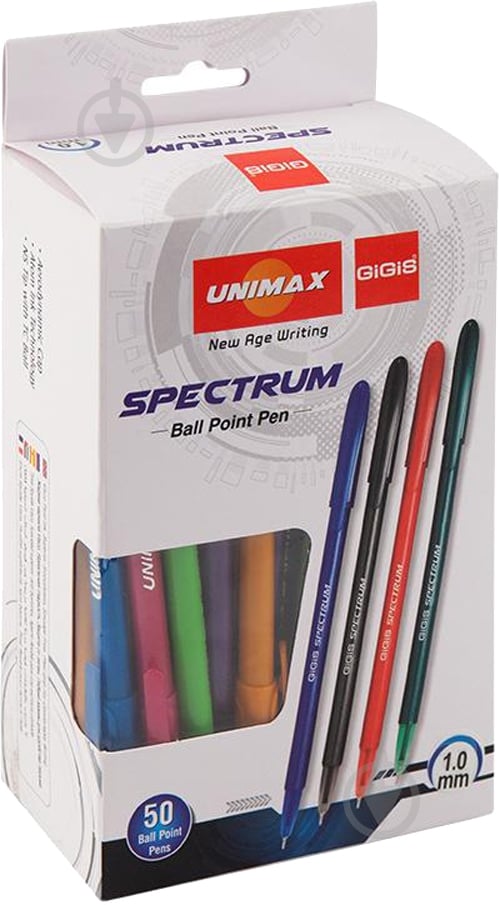 Ручка кулькова Unimax Spectrum Fashion UX-135 синя (UX-135-02) - фото 2