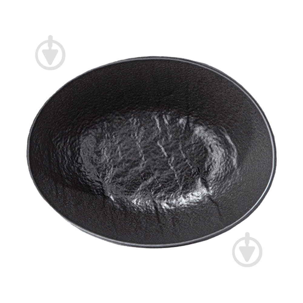 Блюдо овальное Wilmax 8х6х3 см 30мл Slatestone Black - фото 1