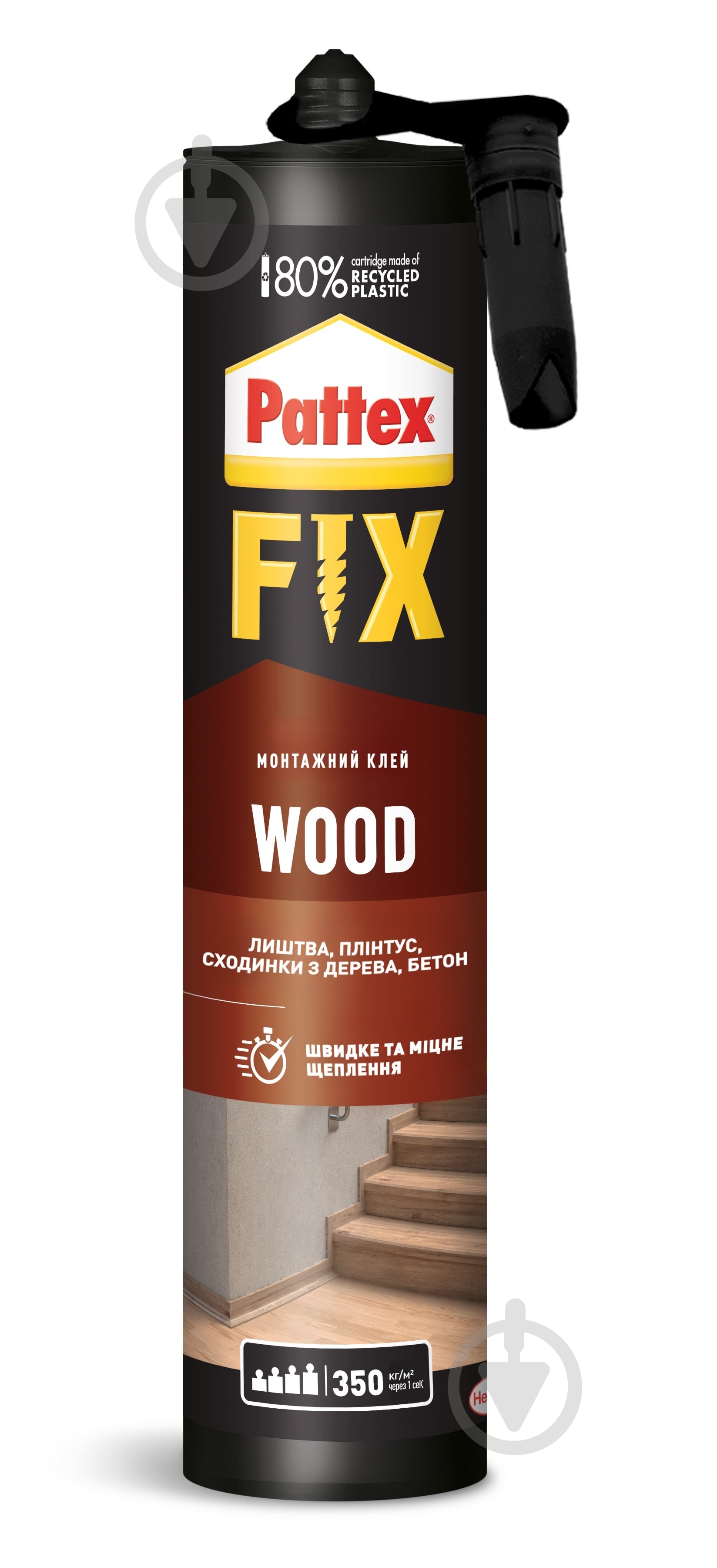 Клей монтажний Pattex Fix Wood 385 г - фото 1