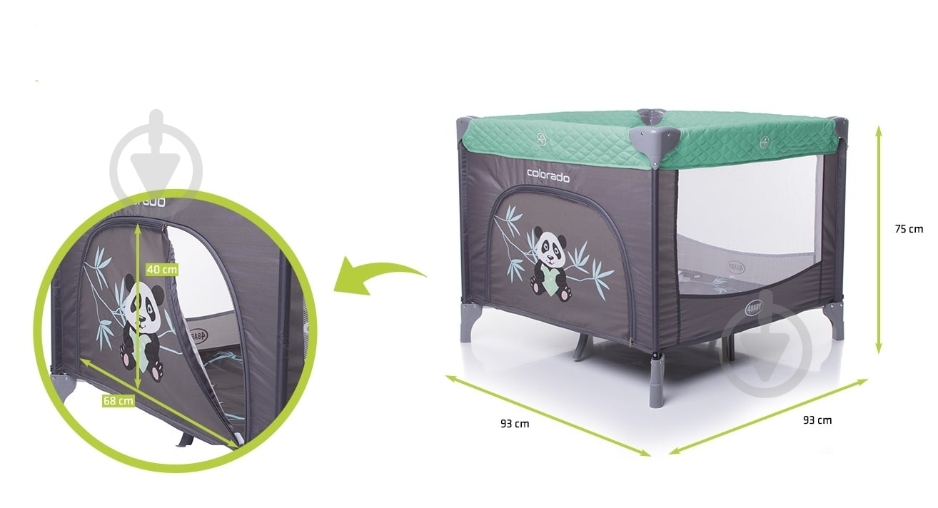 Игровой манеж 4Baby Colorado green 4CL06 - фото 2