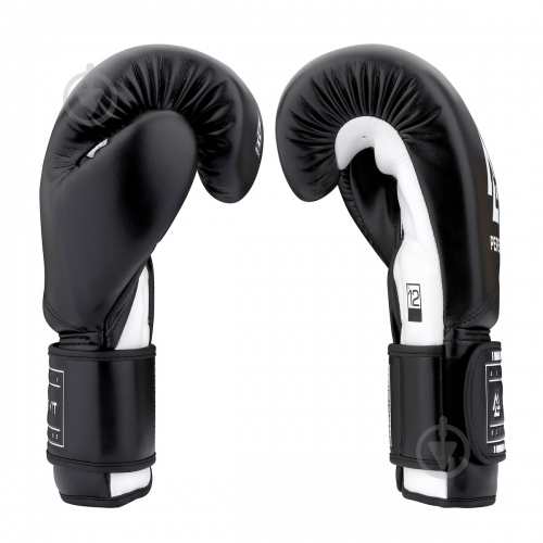 Боксерские перчатки Peresvit 501303-102 16oz Precision gloves черный с белым - фото 2