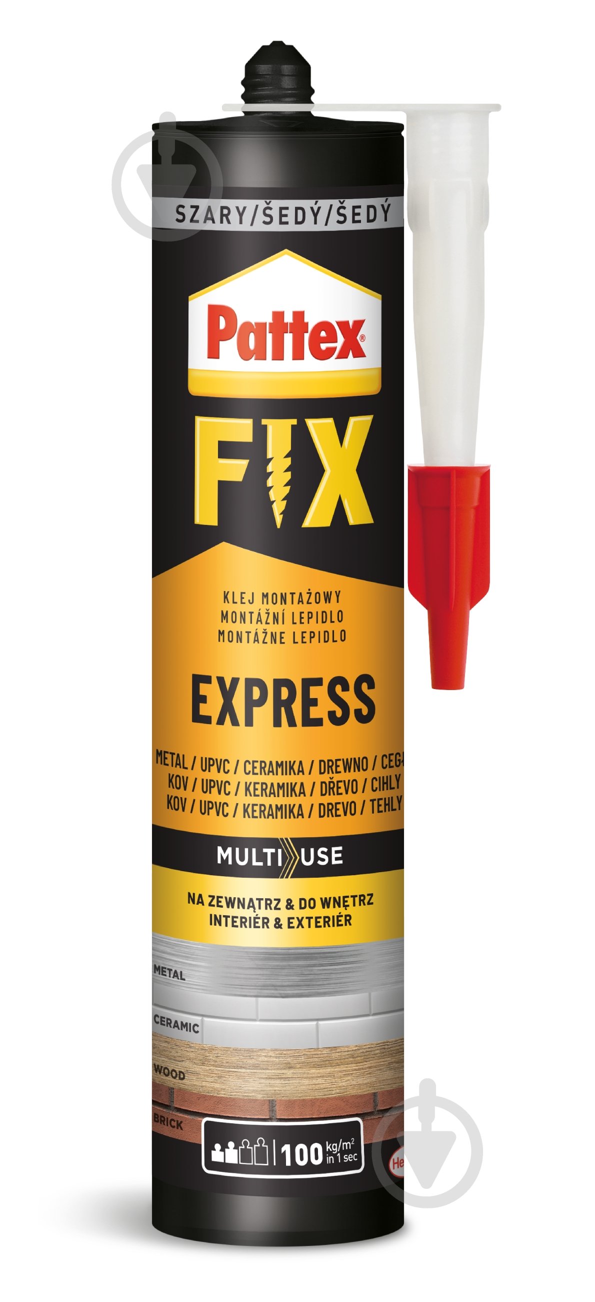 ᐉ Клей монтажный Pattex Fix Express 375 г • Купить в Киеве, Украине ...