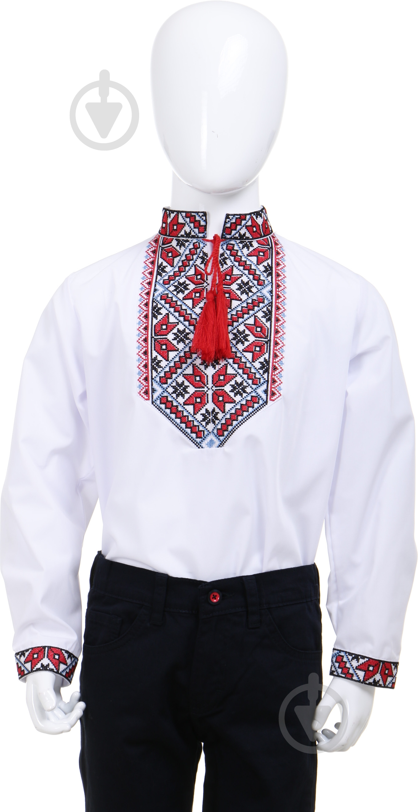 Вышиванка детская Сварга Марко р.140 белый - фото 1