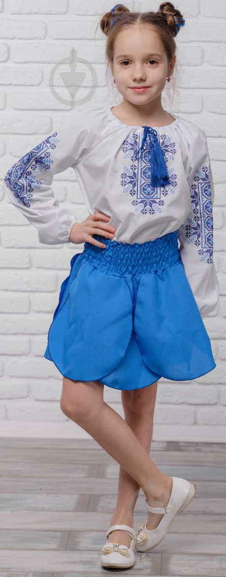 Спідниця для дівчаток Барвінок Сварга р.104-110 синій - фото 1 Спідниця для дівчаток Барвінок Сварга р.104-110 синій - фото 1