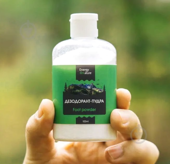 Присипка-дезодорант Energy of nature підсушувальна пудра для ніг, 100мл - фото 1 Присипка-дезодорант Energy of nature підсушувальна пудра для ніг, 100мл - фото 1