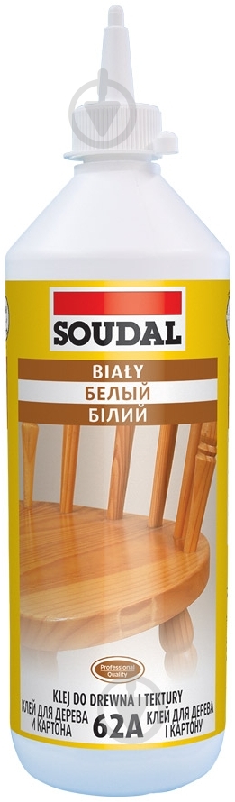 Клей для дерева SOUDAL 62A D2 750г - фото 1