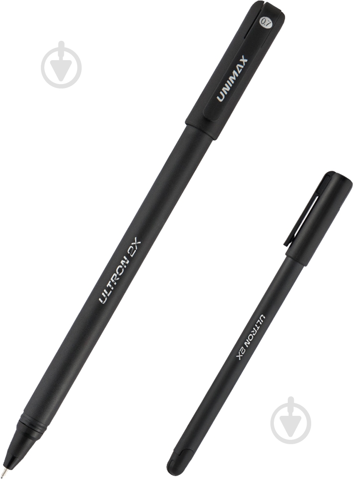 Ручка шариковая Unimax Ultron 2x черная (UX-146-02) - фото 1