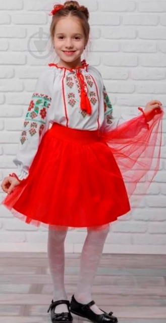 Спідниця Суничка Сварга р.116 червоний - фото 1 Спідниця Суничка Сварга р.116 червоний - фото 1