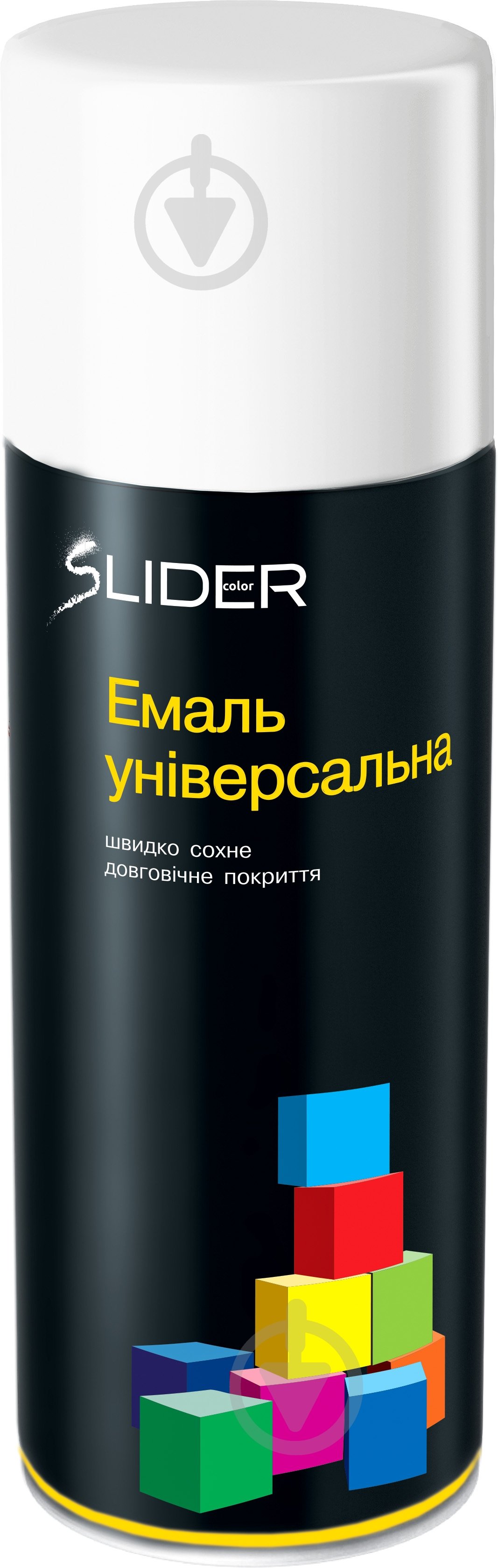 Емаль SLIDER аерозольна RAL 9010 RAL 9010 білий глянець 400 мл - фото 1