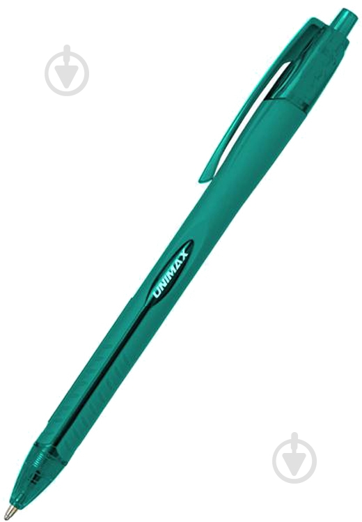 Ручка шариковая Unimax автоматическая Aerogrip UX-136 зеленая (UX-136-04) - фото 1