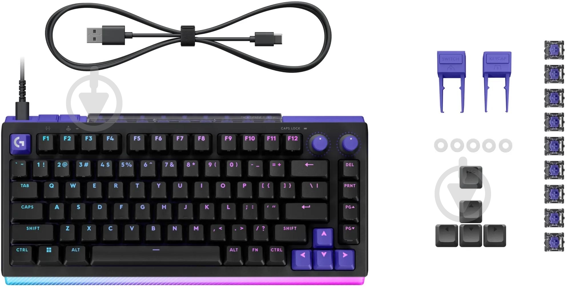 Клавиатура Logitech G512 X 75 Mechanical Tactile (920-013934) black - фото 7
