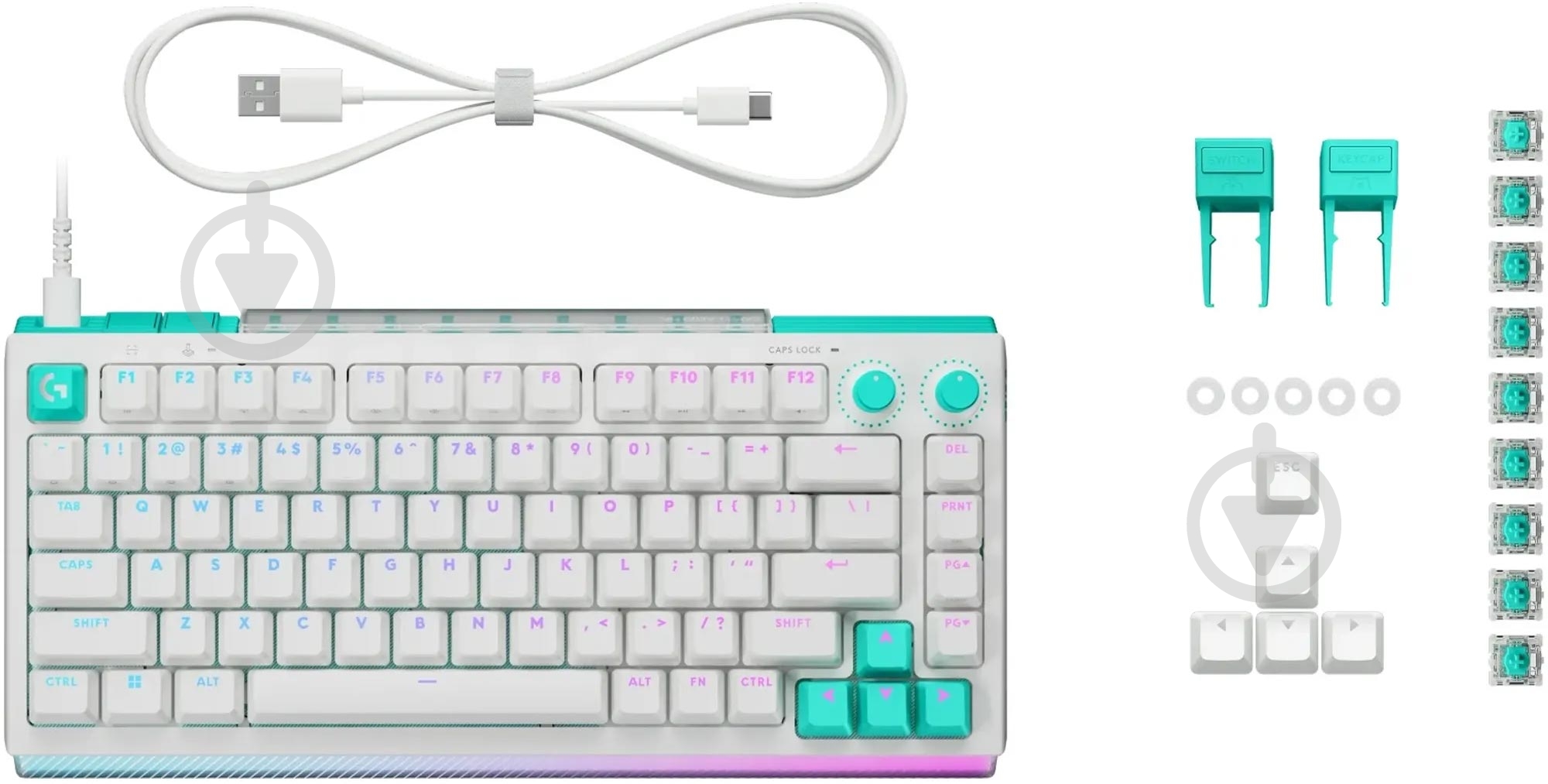 Клавиатура Logitech G512 X 75 Mechanical Tactile (920-013955) white - фото 11 Клавиатура Logitech G512 X 75 Mechanical Tactile (920-013955) white - фото 11