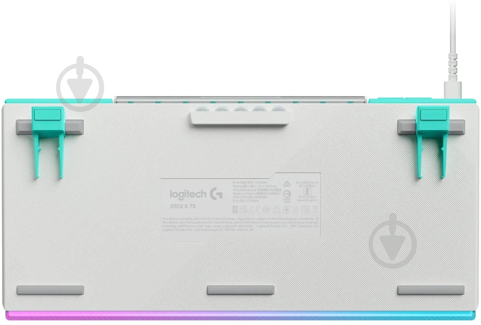 Клавиатура Logitech G512 X 75 Mechanical Tactile (920-013955) white - фото 10 Клавиатура Logitech G512 X 75 Mechanical Tactile (920-013955) white - фото 10