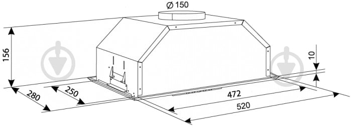 Вытяжка Eleyus Modul 700 LED SMD 52 IS - фото 6 Вытяжка Eleyus Modul 700 LED SMD 52 IS - фото 6