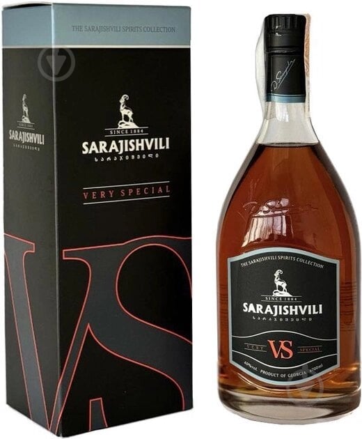 Бренді Sarajishvili VS 40% 0,7 л - фото 1 Бренді Sarajishvili VS 40% 0,7 л - фото 1