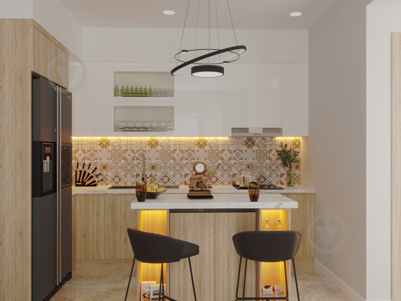 Люстра подвесная Victoria Lighting 107 Вт черный Talula/SP4 black - фото 5