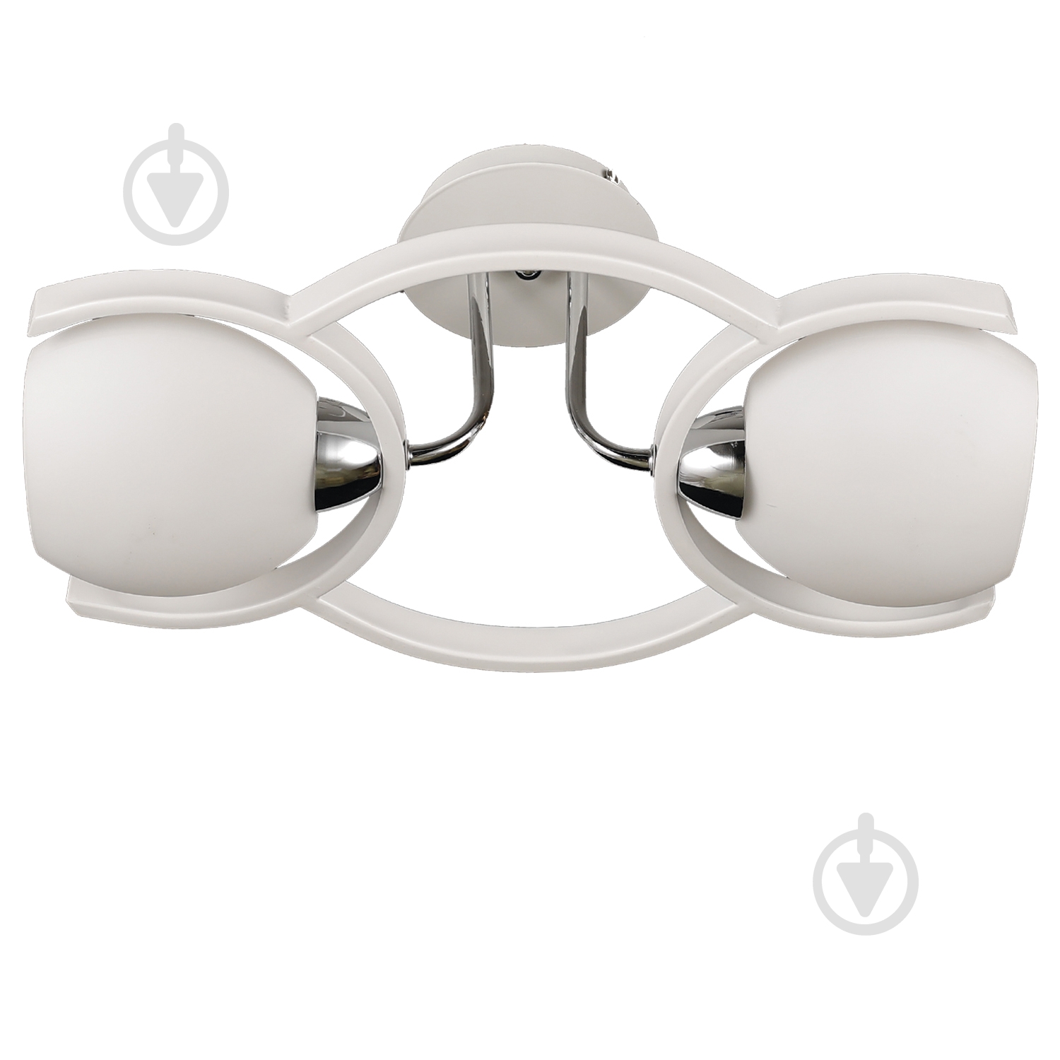 Люстра потолочная Victoria Lighting 2x40 Вт E14 молочный Odeon/PL2 milk - фото 1