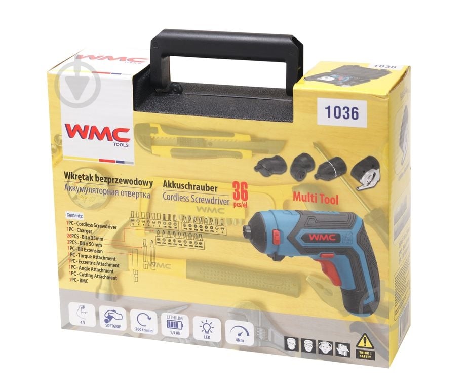 Отвертка аккумуляторная WMC TOOLS WT-1036 - фото 4