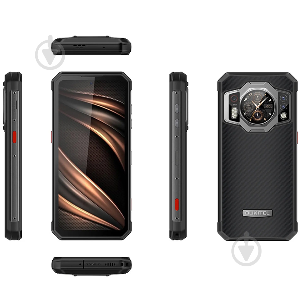 Смартфон Oukitel WP21 12/256GB black (6931940716062) - фото 6