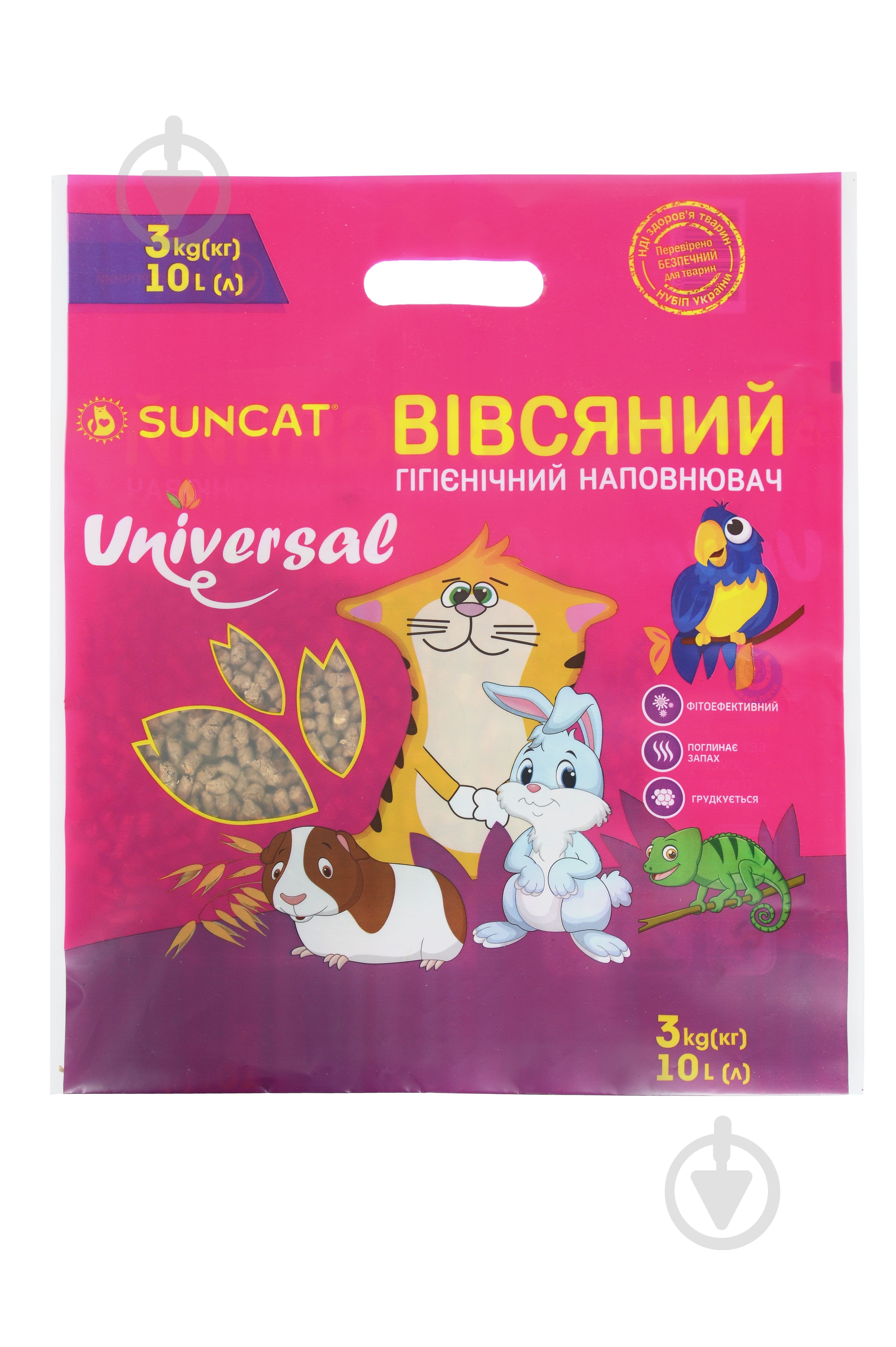 Наполнитель овсяный SUNCAT Универсальный 3 кг - фото 1 Наполнитель овсяный SUNCAT Универсальный 3 кг - фото 1