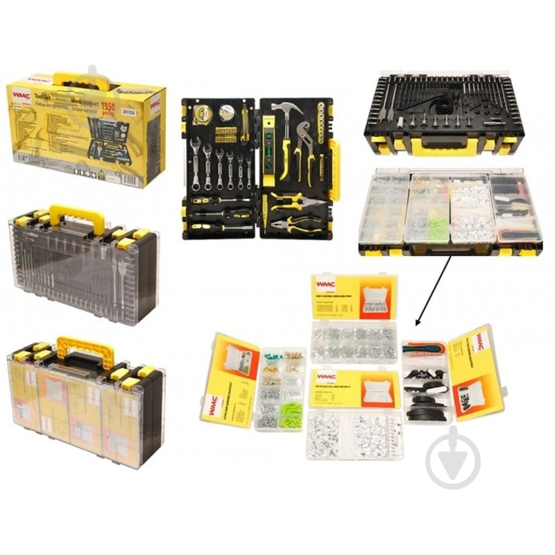 Набор ручного инструмента WMC TOOLS 1350 шт. WT-201350 - фото 1