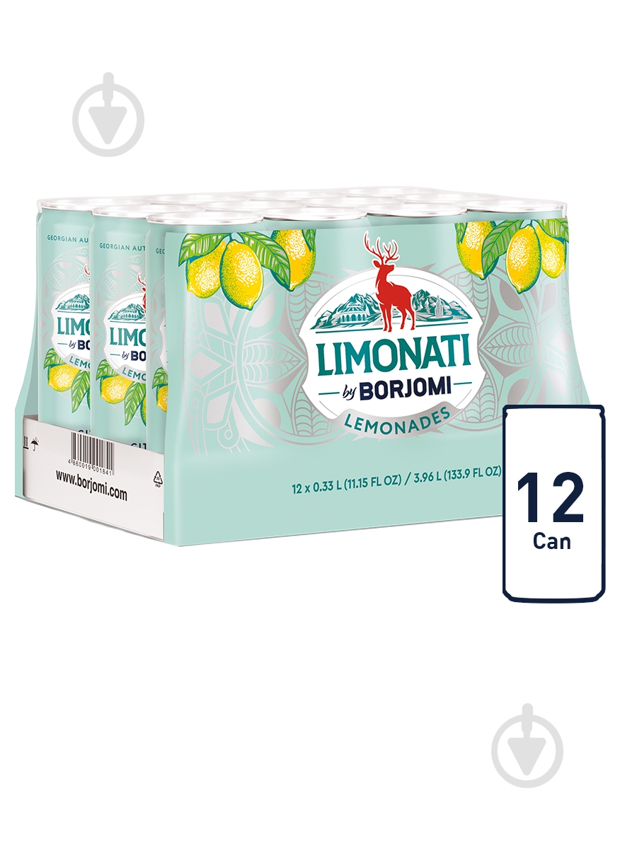 Лимонад Borjomi Limonati Цитрус ж/б 0,33 л - фото 21