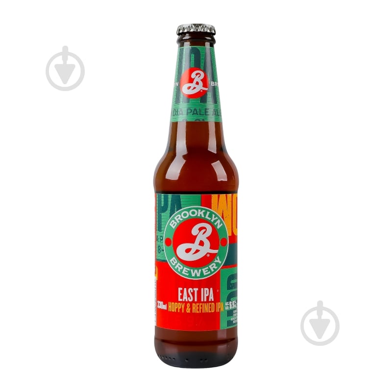 Пиво Brooklyn East IPA Hoppy & Refined 0,33 л - фото 1