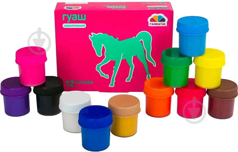 Краски гуашевые 12 кольорів 321037 Гамма UA - фото 1