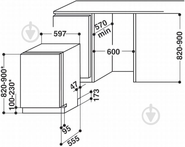 Вбудовувана посудомийна машина Whirlpool WP 122 - фото 3