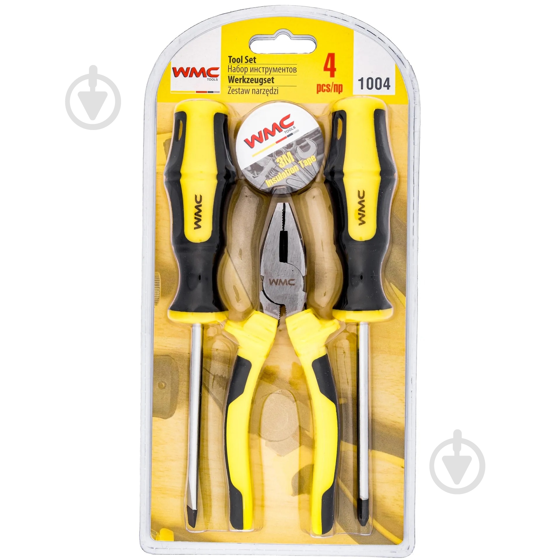 Набор ручного инструмента WMC TOOLS 4 шт. WT-1004 - фото 1 Набор ручного инструмента WMC TOOLS 4 шт. WT-1004 - фото 1
