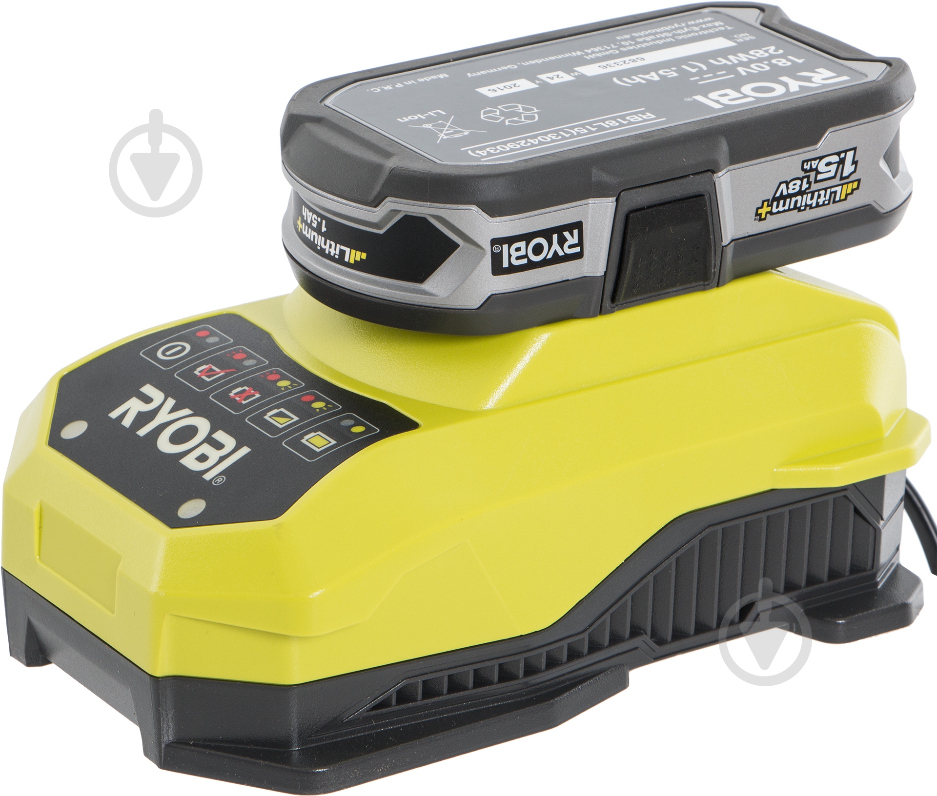 Зарядний пристрійбатарея акумуляторназарядний пристрій + акумулятор RYOBI ONE+ RBC18L15 - фото 3 Зарядний пристрійбатарея акумуляторназарядний пристрій + акумулятор RYOBI ONE+ RBC18L15 - фото 3