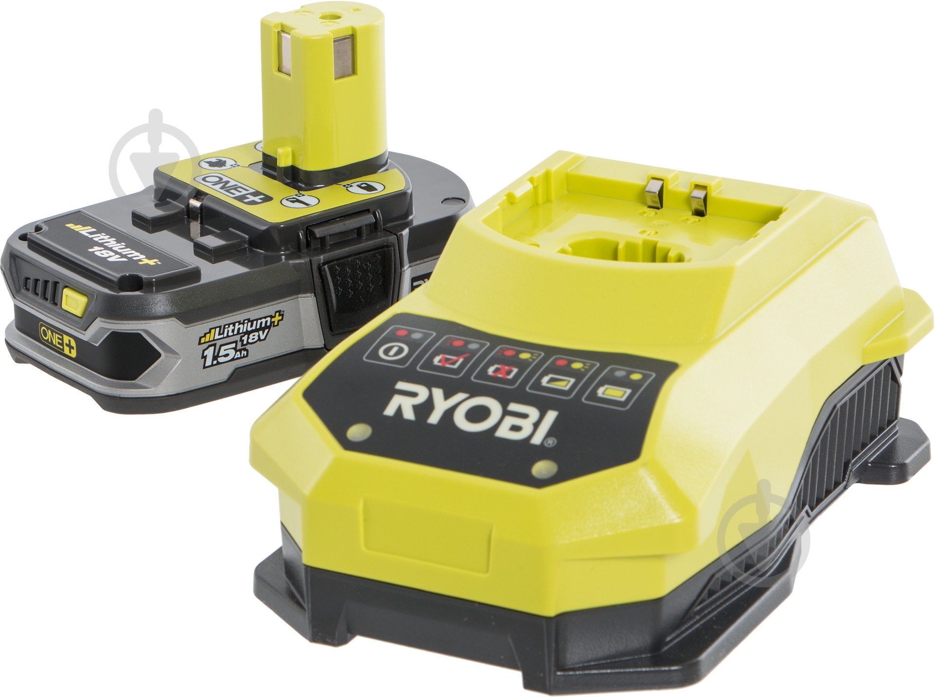 Зарядний пристрійбатарея акумуляторназарядний пристрій + акумулятор RYOBI ONE+ RBC18L15 - фото 1 Зарядний пристрійбатарея акумуляторназарядний пристрій + акумулятор RYOBI ONE+ RBC18L15 - фото 1