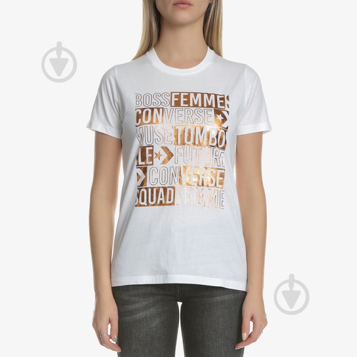 Футболка Converse 10008371-102 р.XS белый - фото 2 Футболка Converse 10008371-102 р.XS белый - фото 2