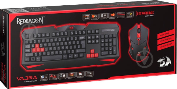 Комплект клавиатура + мышь Redragon S101-2 USB Black - фото 6