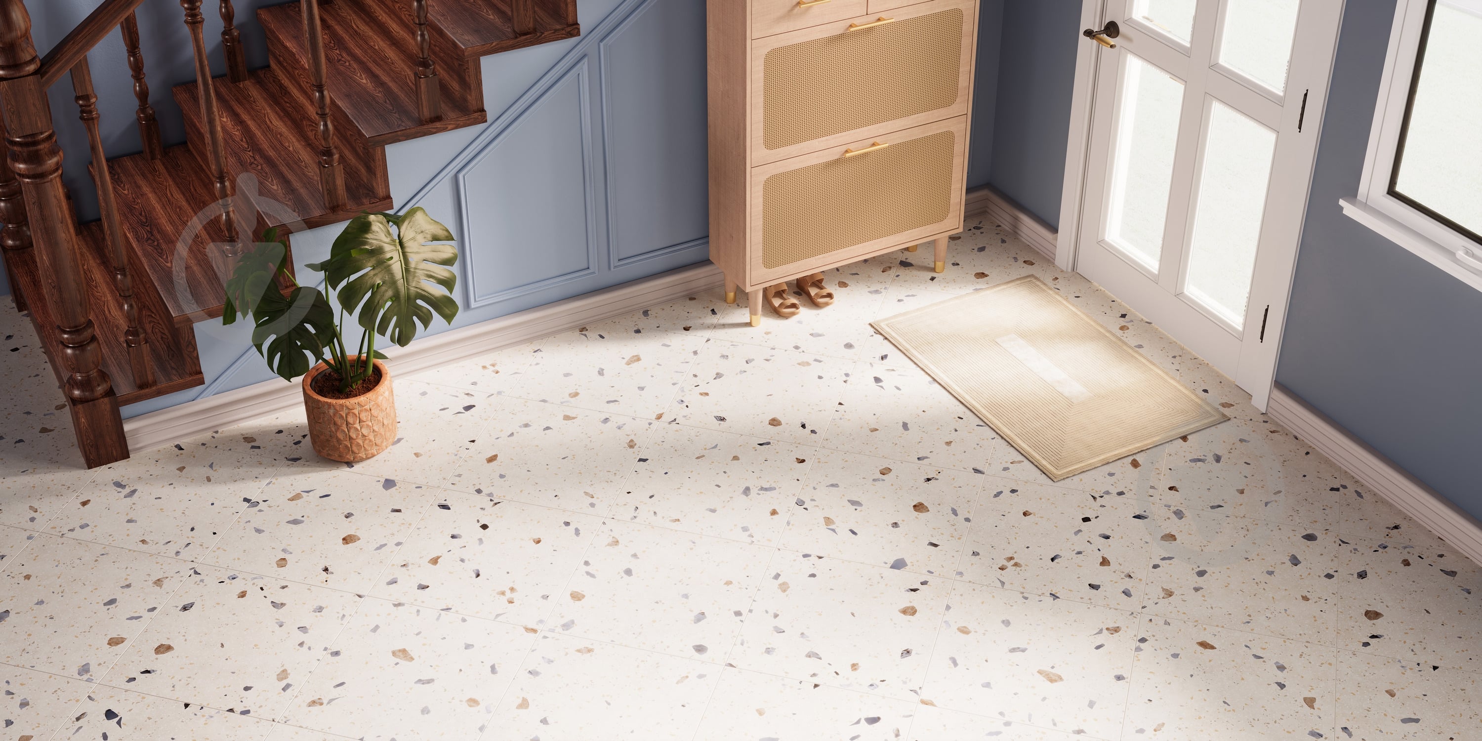 Плитка Allore Group Kompas Chips Ivory F P NR Mat 47x47 см - фото 9