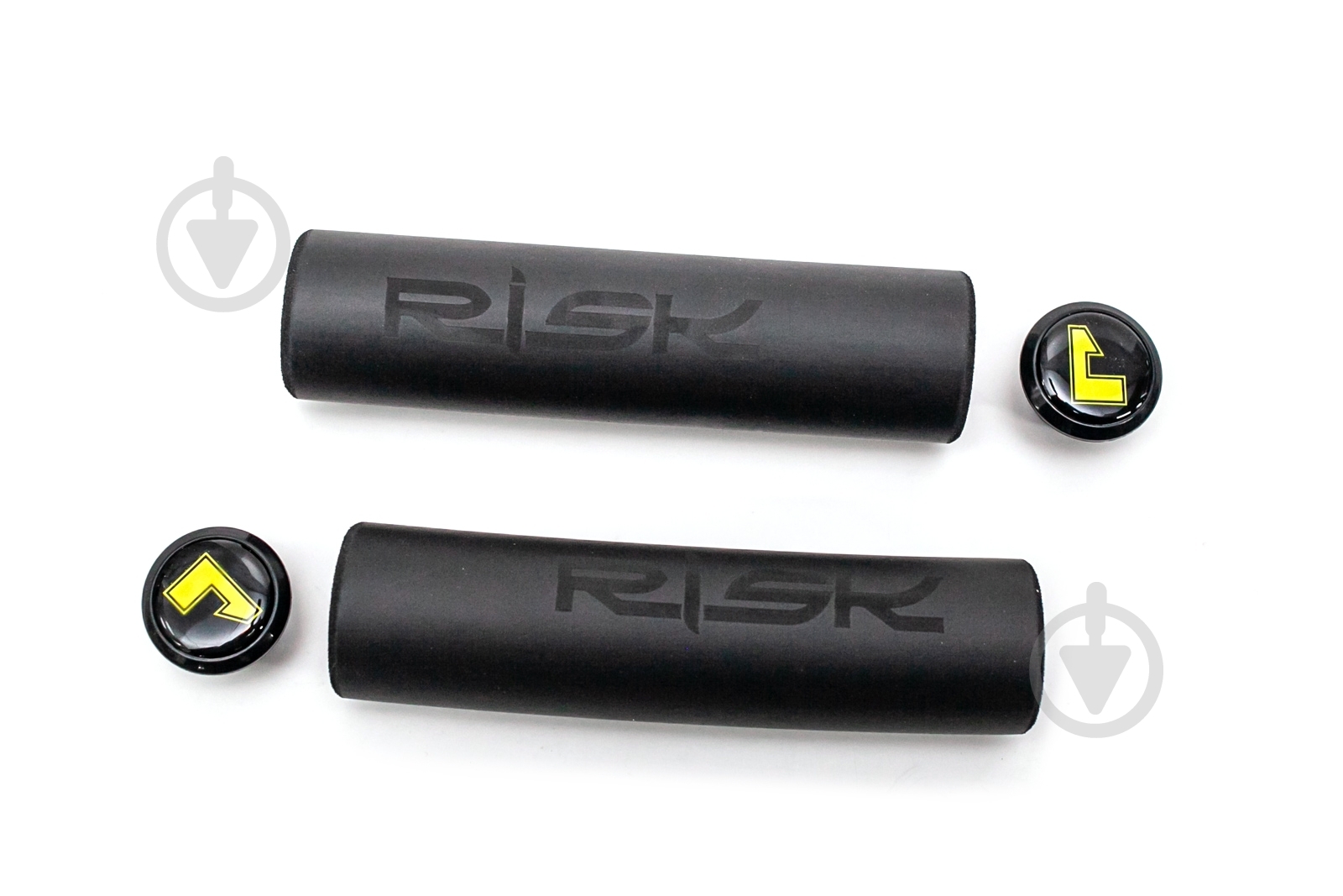 Грипси велосипедні RISK L130mm RISK Silica Gel black - фото 1