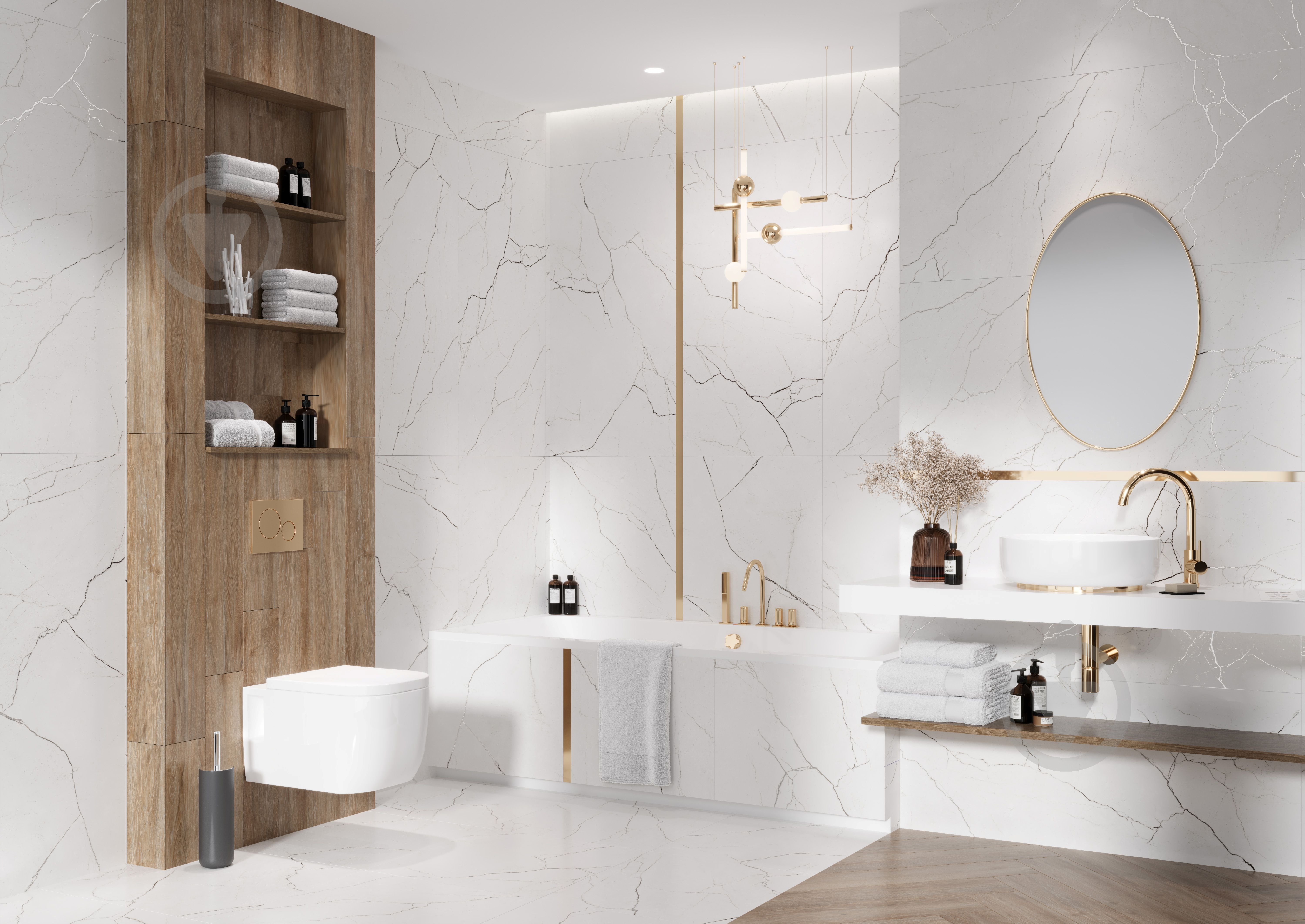 Плитка Allore Group Eleganza White F P R Full Lappato 60х120 см - фото 13 Плитка Allore Group Eleganza White F P R Full Lappato 60х120 см - фото 13