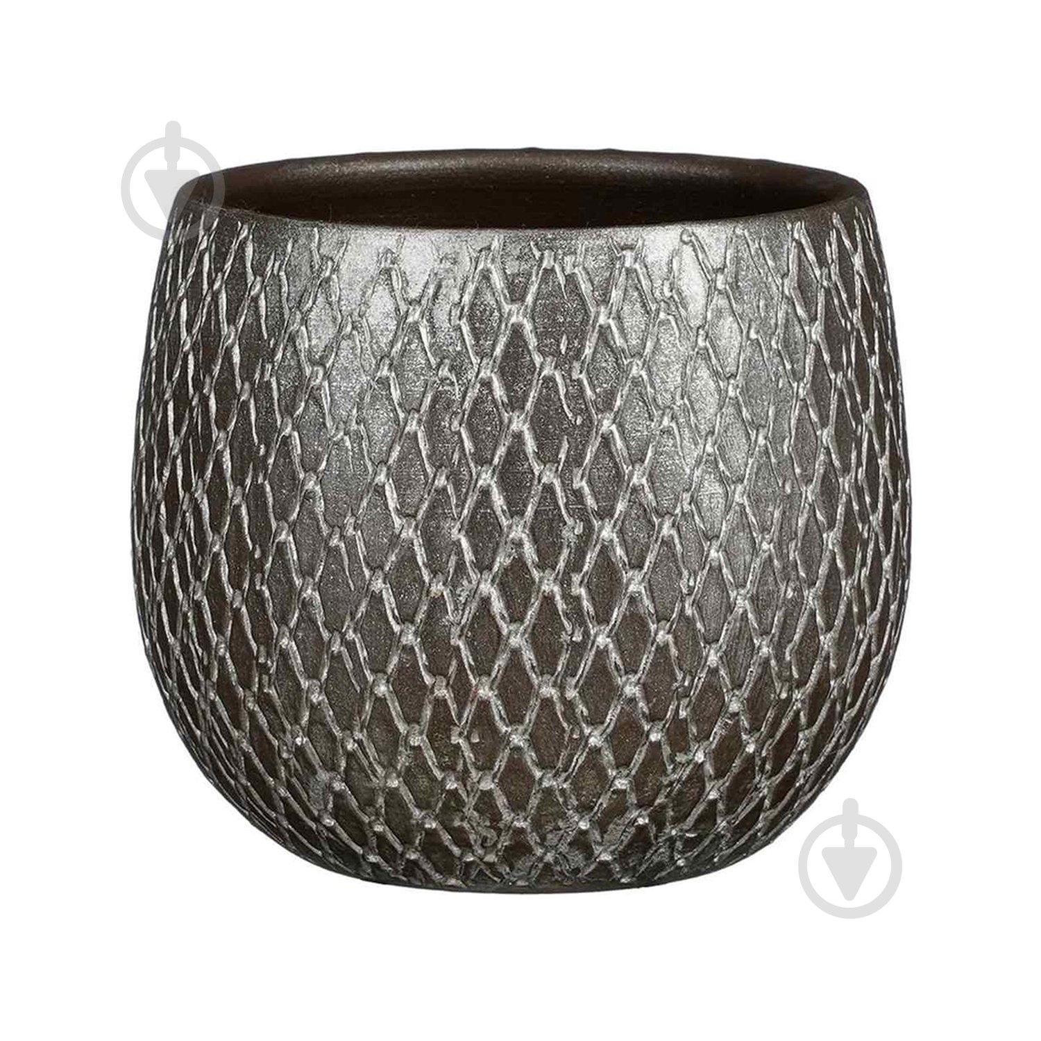 Вазон керамика Madeira pot round 18х18 см круглый серебро Edelman (1167610) - фото 1 Вазон керамика Madeira pot round 18х18 см круглый серебро Edelman (1167610) - фото 1