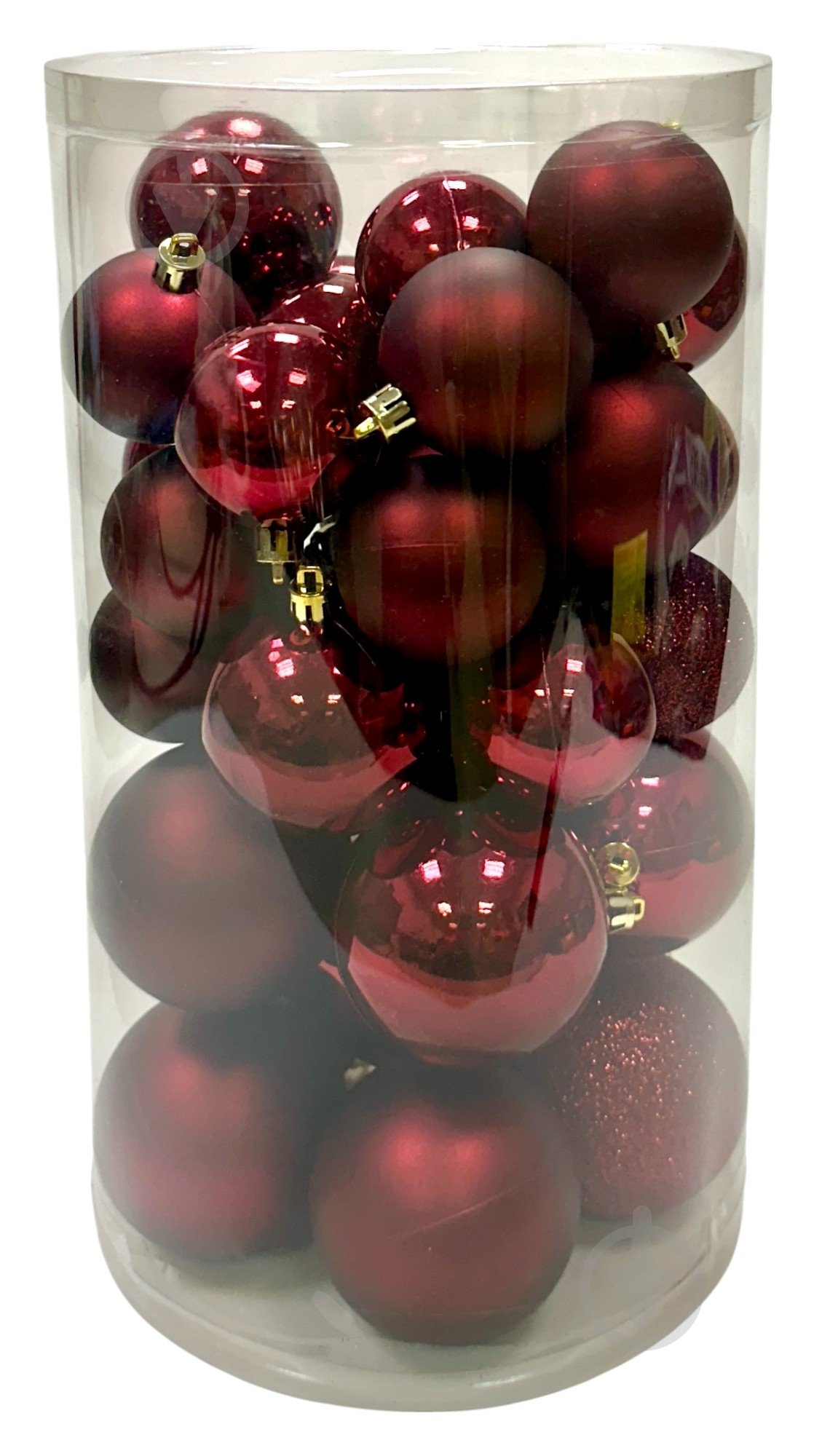 Куля новорічна 36 шт 2 фактури і 3 кольори в асортименті - фото 3 Куля новорічна 36 шт 2 фактури і 3 кольори в асортименті - фото 3