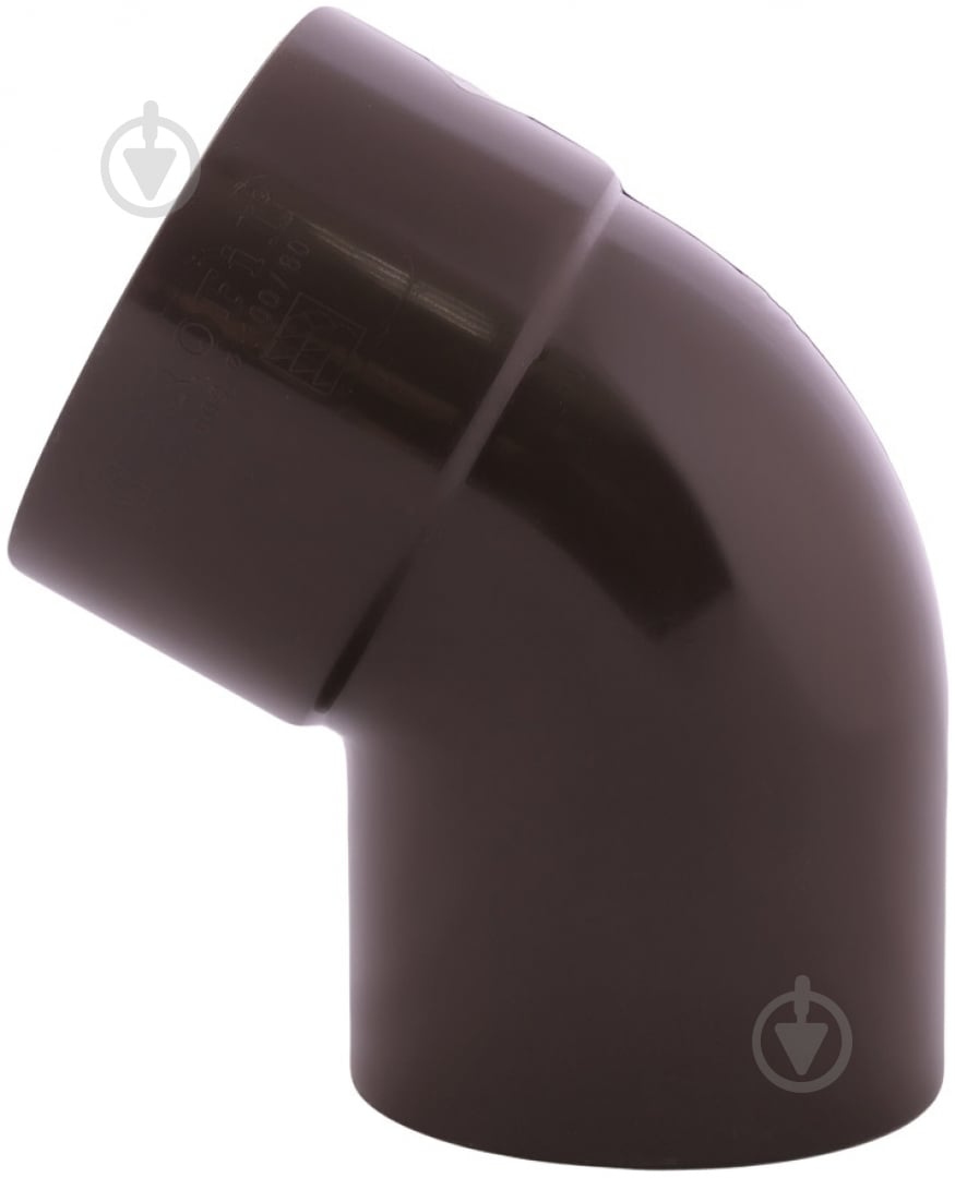 Колено трубы PROFiL 60° 100 мм коричневый - фото 1 Колено трубы PROFiL 60° 100 мм коричневый - фото 1