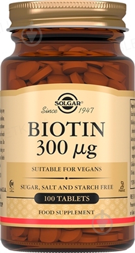 Биотин 300 мкг, 100 таблетки - фото 1